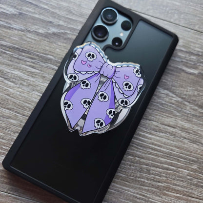 Skull Bow Phone/E-Reader Grip (Mag-Safe)