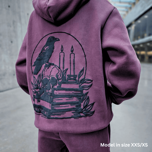 Raven Dusty Plum | Oversized Lounge Hoodie image 0