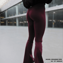 Red Everyday Flare Leggings