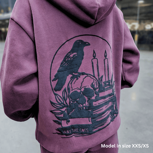 Raven Dusty Plum | Oversized Lounge Hoodie image 1