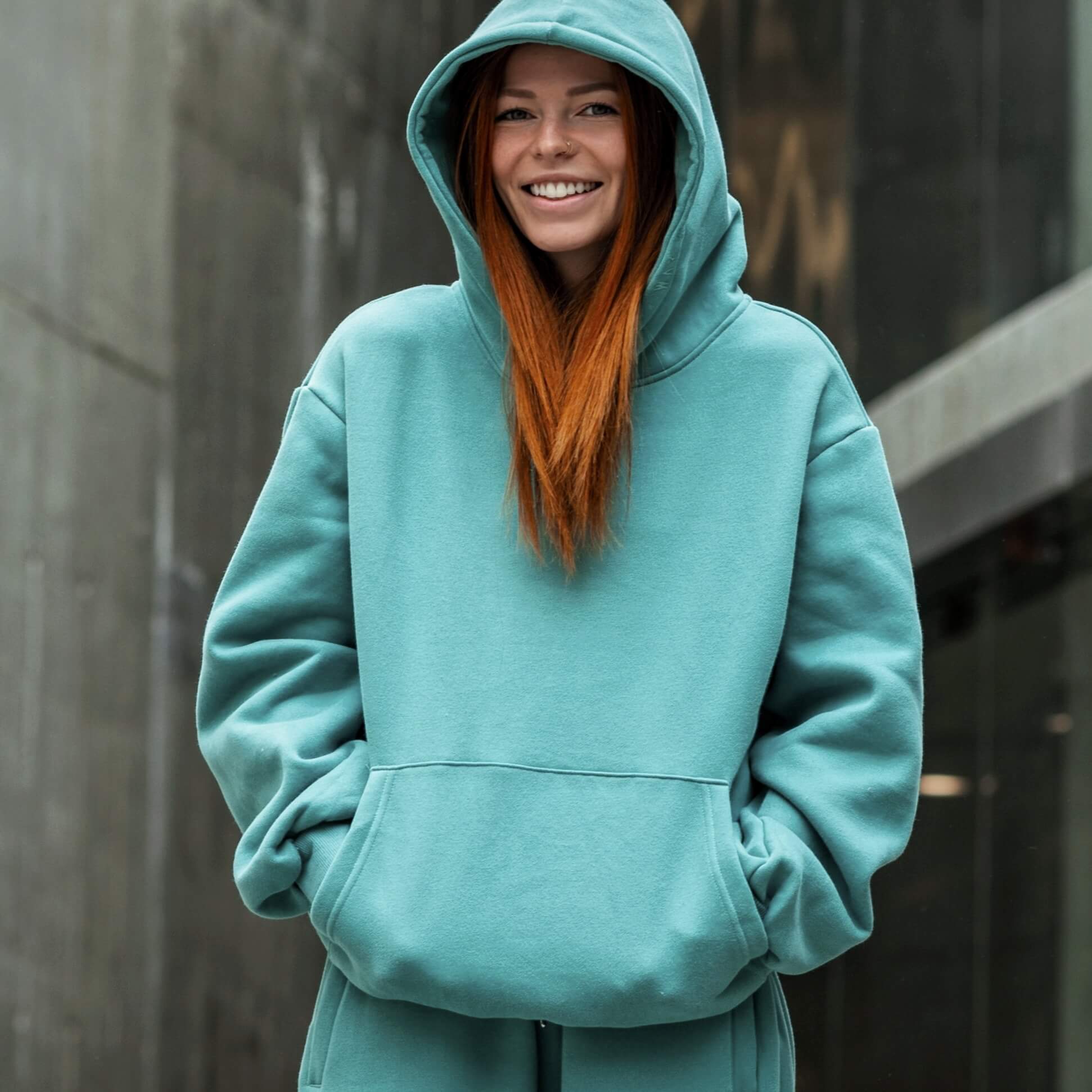 Teal Sage | Oversized Lounge Hoodie image 5