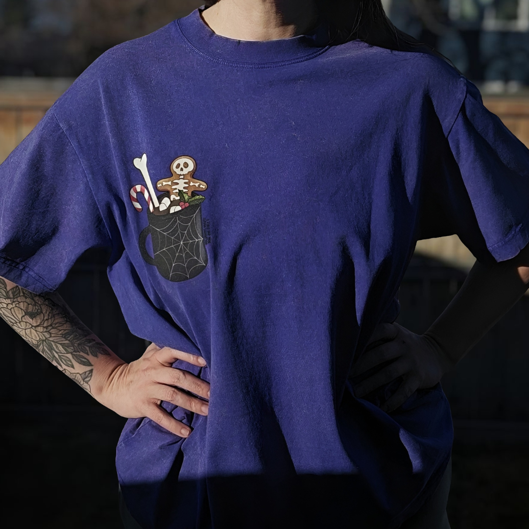 Hot Cocoa Blue Vintage Tee