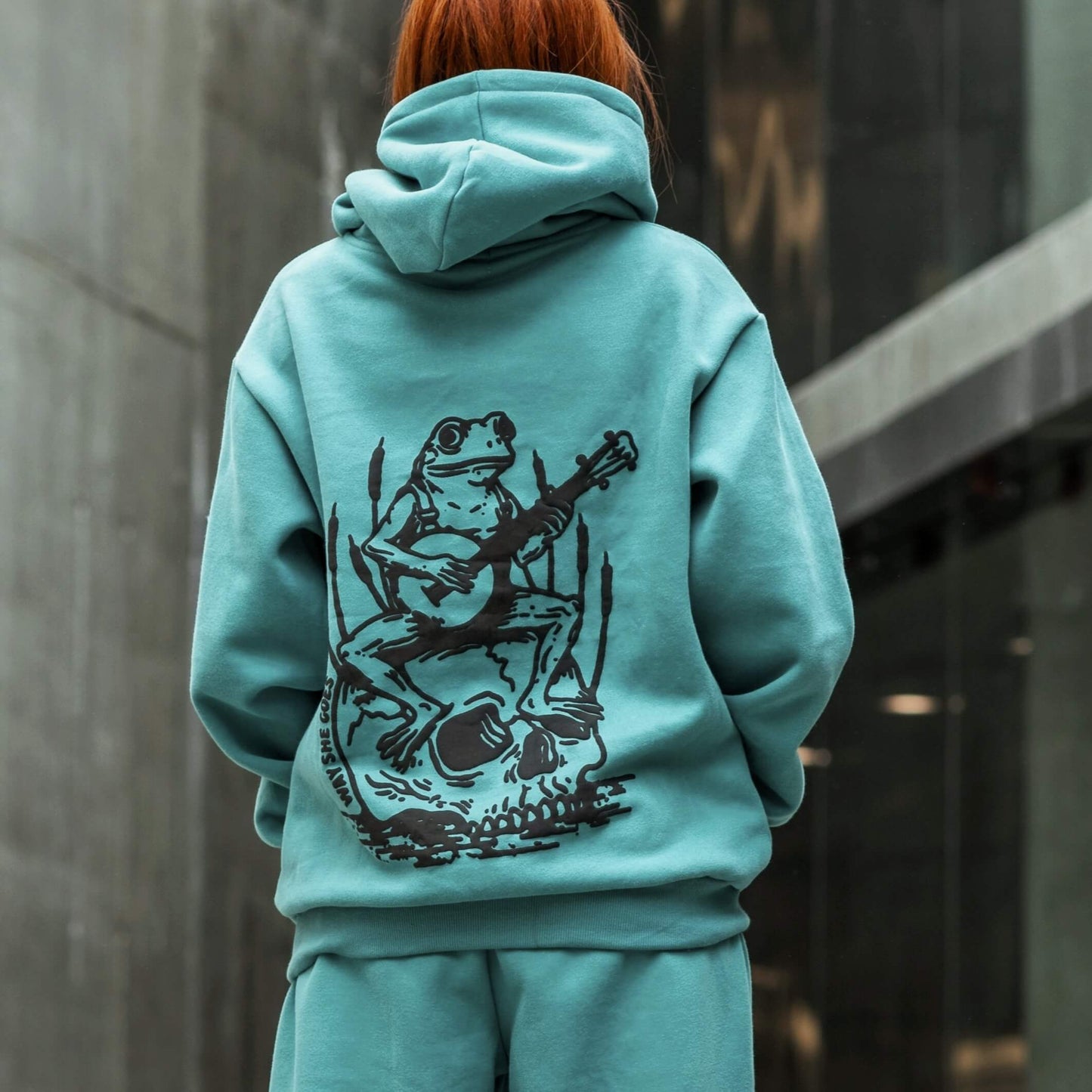 Teal Sage | Oversized Lounge Hoodie image 4