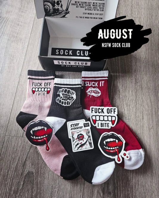 August Sock Club Box - Bite Me