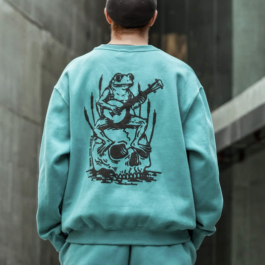 Teal Sage | Oversized Lounge Crewneck image 1