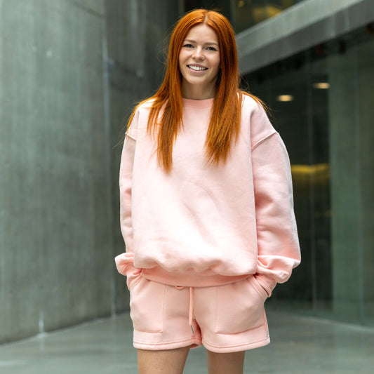 Peach | Oversized Lounge Crewneck image 1