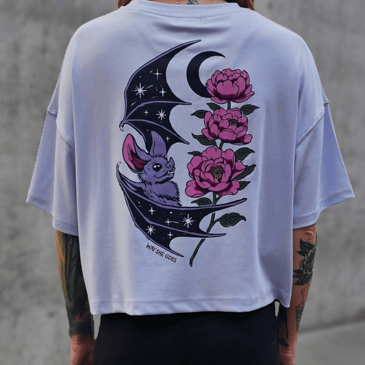 Bat Cropped Butter Tee