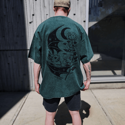 Bat Vintage Oversized Tee