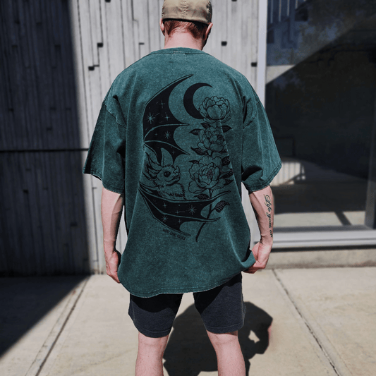 Bat Vintage Oversized Tee