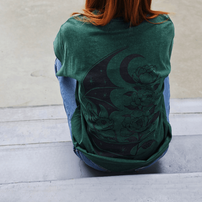 Bat Vintage Oversized Tee