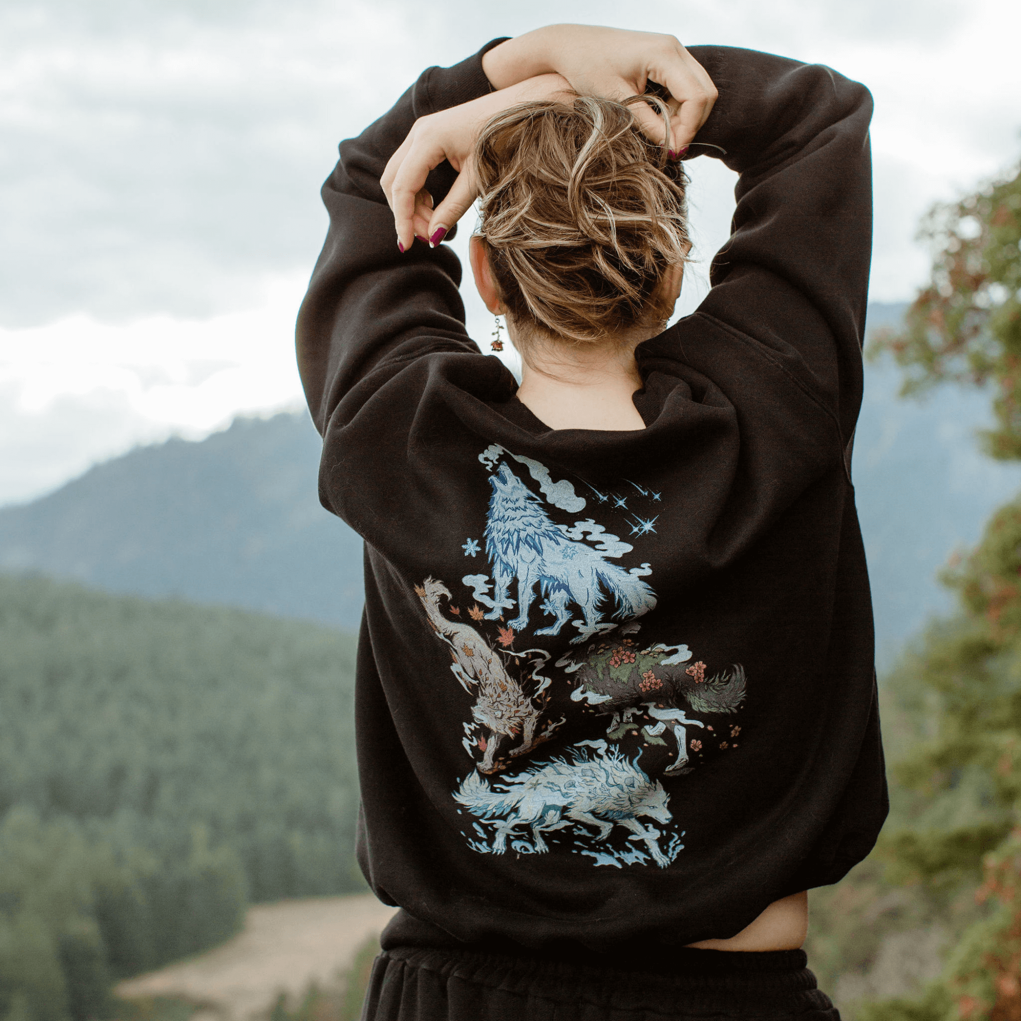 Black | Oversized Lounge Sweatpants image 0