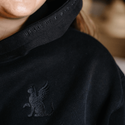 PRE-ORDER Hell Cat - Cropped Hoodie