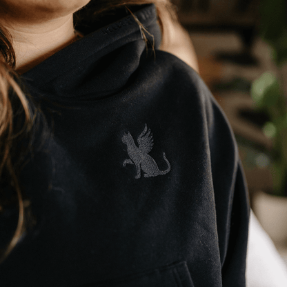 PRE-ORDER Hell Cat - Cropped Hoodie