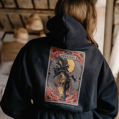 PRE-ORDER Hell Cat - Cropped Hoodie