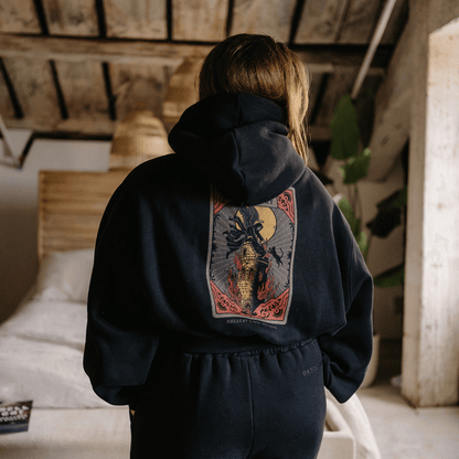 PRE-ORDER Hell Cat - Cropped Hoodie