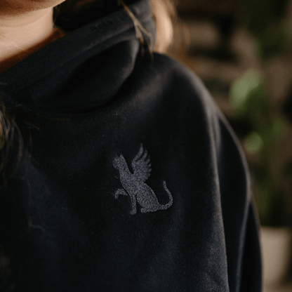 PRE-ORDER Hell Cat - Cropped Hoodie