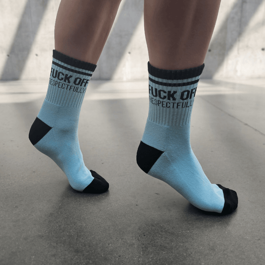 Mint Fuck Off Respectfully Socks