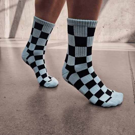 Mint Checkered Socks