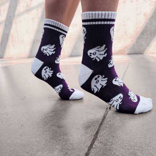 Sassy Ghost Socks Purple