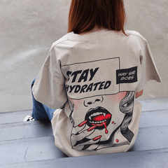 Stay Hydrated Vintage Oversized Tee