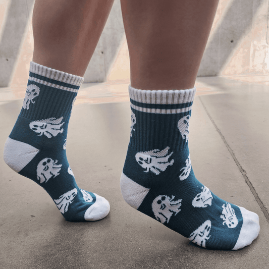 Sassy Ghost Socks Teal