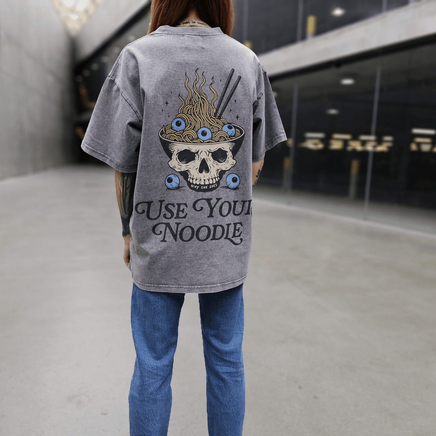 Use Your Noodle Vintage Oversized Tee