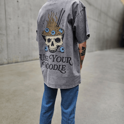 Use Your Noodle Vintage Oversized Tee