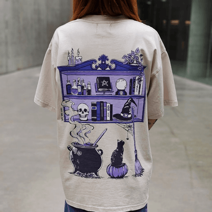 Witches Library Vintage Oversized Tee