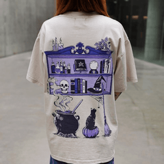Witches Library Vintage Oversized Tee