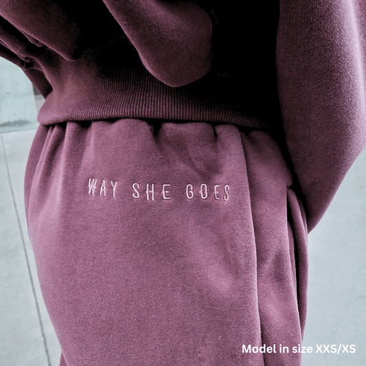 Dusty Plum | Oversized Lounge Sweatpants image 1