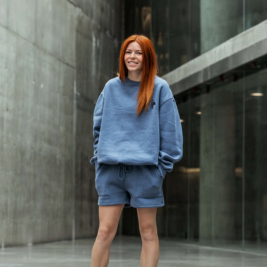 Iron Blue | Oversized Lounge Crewneck image 0