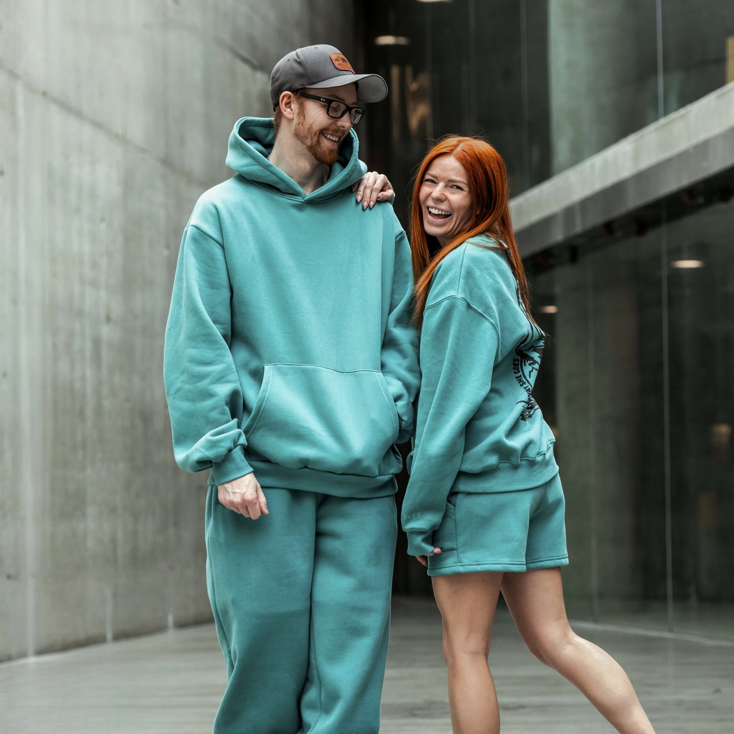 Teal Sage | Oversized Lounge Hoodie image 2