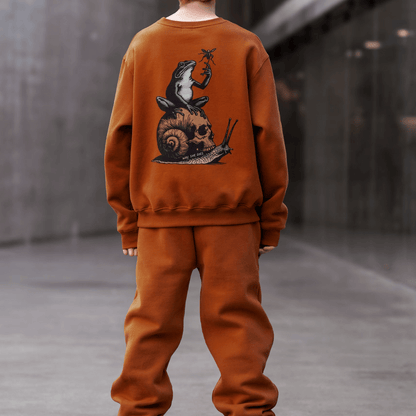 Burnt Orange | Oversized Lounge Sweatpants image 4