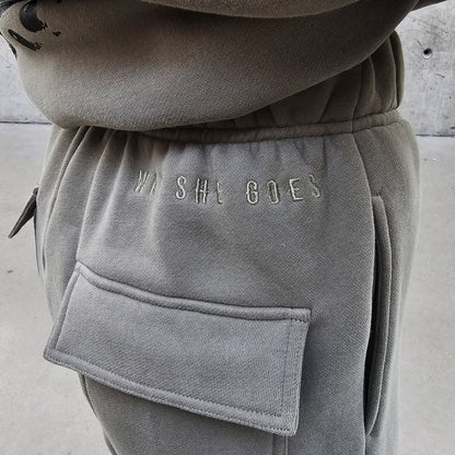 PRE-ORDER Olive Cargo Sweatpants