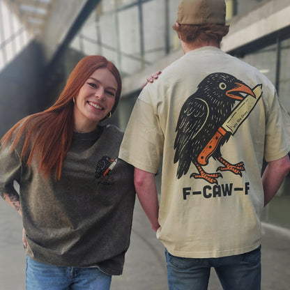 Olive F-Caw-f Vintage Tee