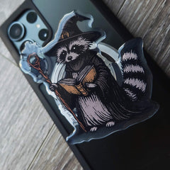 Raccoon Wizard Phone/E-Reader Grip (Mag-Safe)