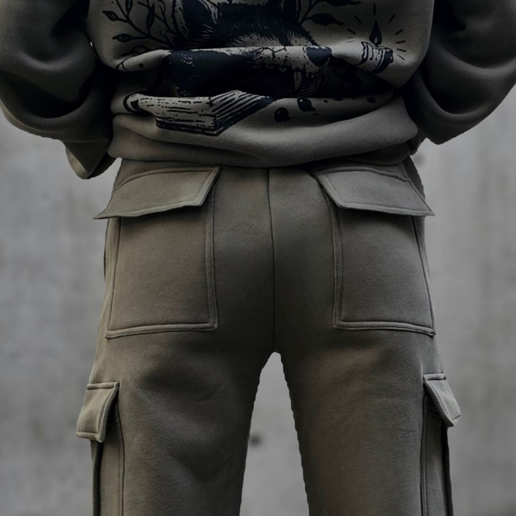 PRE-ORDER Olive Cargo Sweatpants
