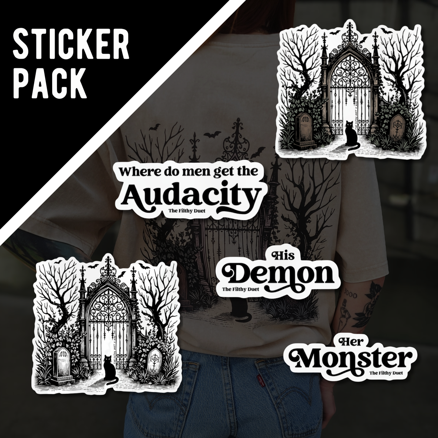 5-Pack Stickers A Filthy Duet