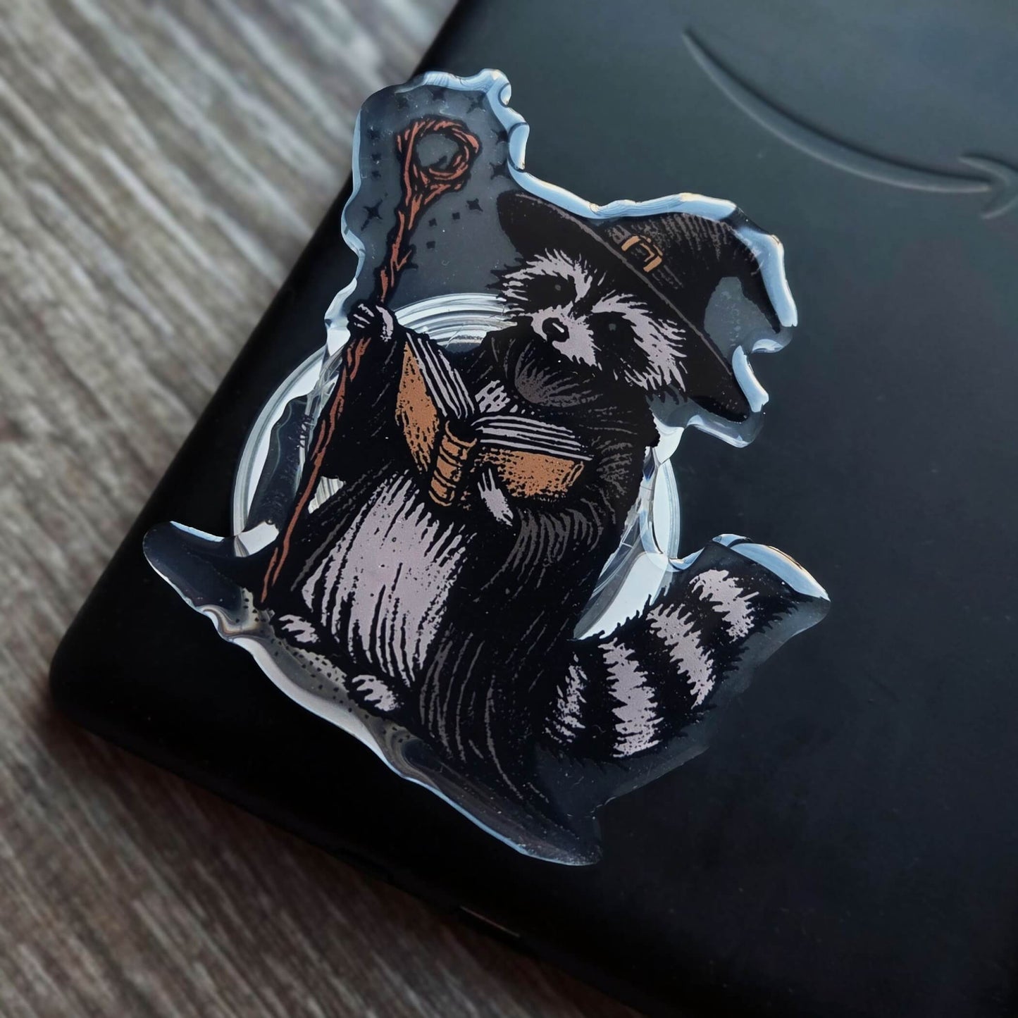 Raccoon Wizard Phone/E-Reader Grip (Mag-Safe)